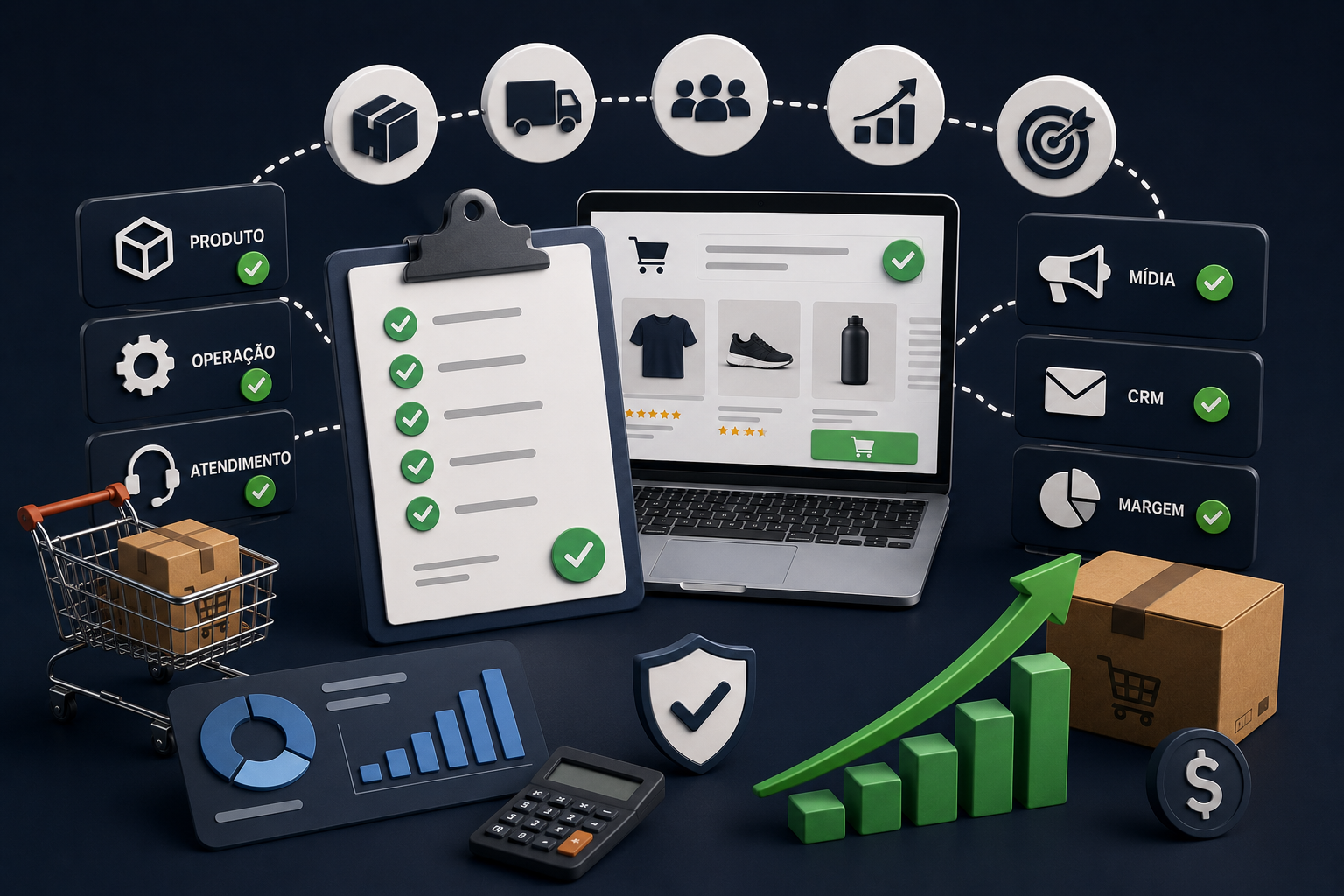 Checklist de e-commerce saudável: 25 sinais de que sua loja está pronta para crescer — ProspectAds